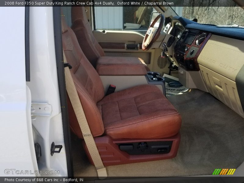 Oxford White / Chaparral Brown 2008 Ford F350 Super Duty King Ranch Crew Cab 4x4 Dually
