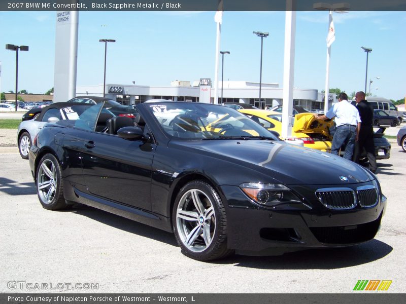 Black Sapphire Metallic / Black 2007 BMW M6 Convertible