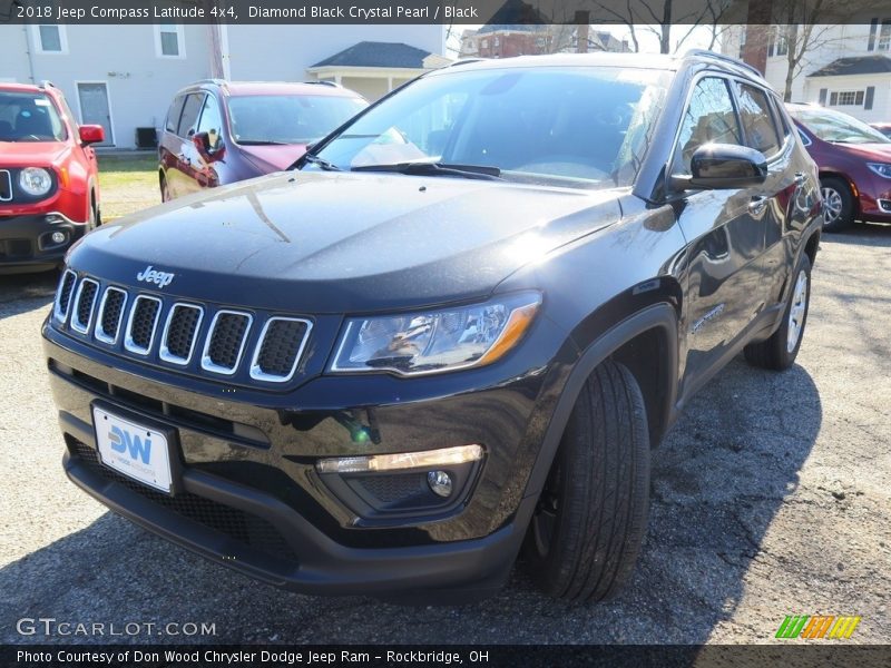 Diamond Black Crystal Pearl / Black 2018 Jeep Compass Latitude 4x4