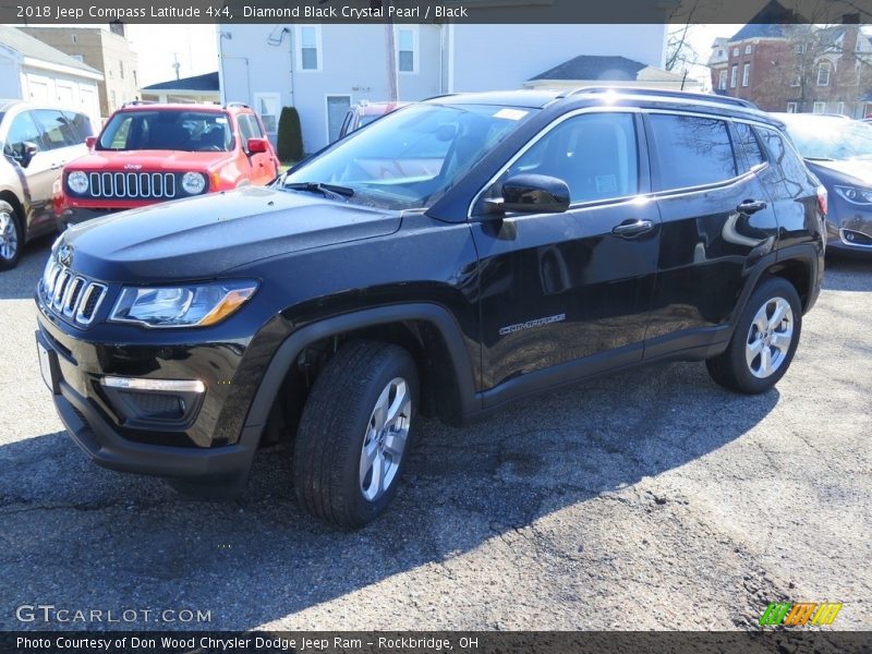 Diamond Black Crystal Pearl / Black 2018 Jeep Compass Latitude 4x4