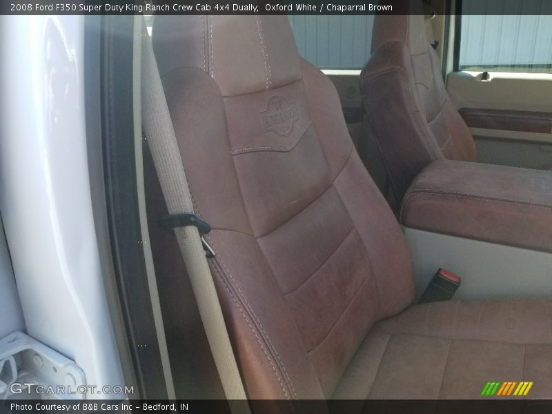 Oxford White / Chaparral Brown 2008 Ford F350 Super Duty King Ranch Crew Cab 4x4 Dually