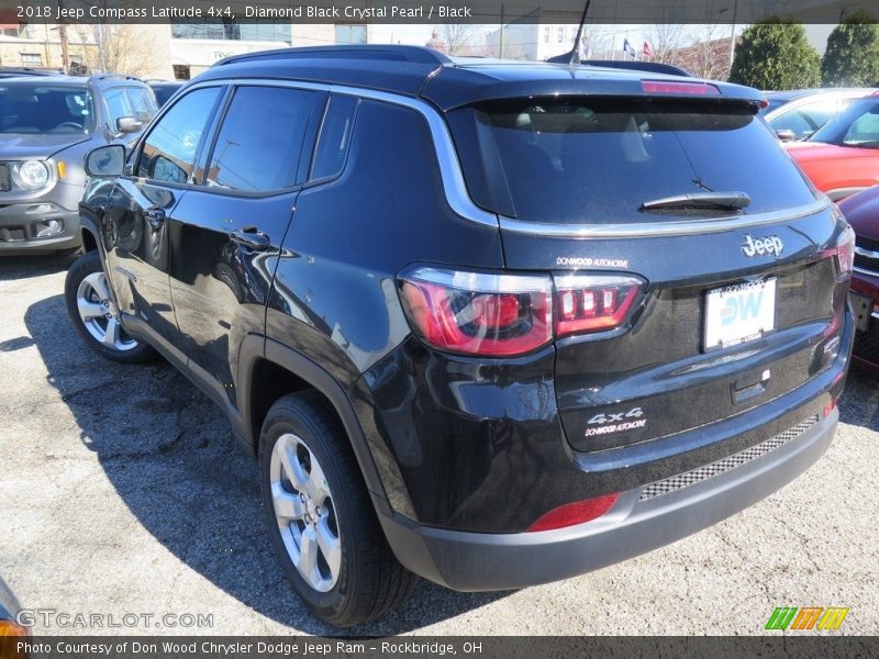 Diamond Black Crystal Pearl / Black 2018 Jeep Compass Latitude 4x4