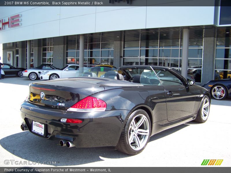 Black Sapphire Metallic / Black 2007 BMW M6 Convertible