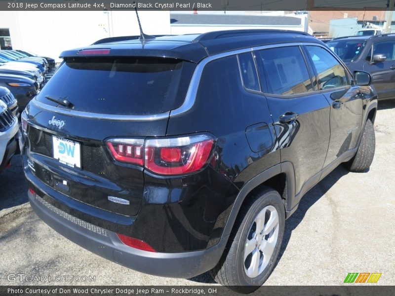 Diamond Black Crystal Pearl / Black 2018 Jeep Compass Latitude 4x4
