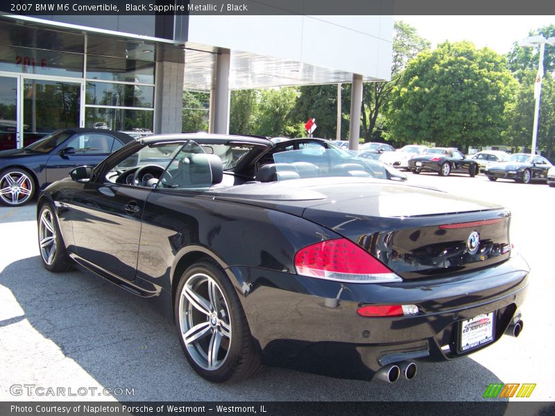Black Sapphire Metallic / Black 2007 BMW M6 Convertible