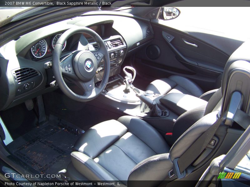 Black Sapphire Metallic / Black 2007 BMW M6 Convertible