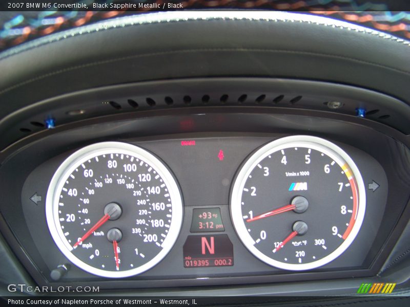 Black Sapphire Metallic / Black 2007 BMW M6 Convertible