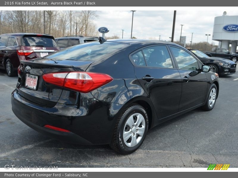 Aurora Black Pearl / Black 2016 Kia Forte LX Sedan