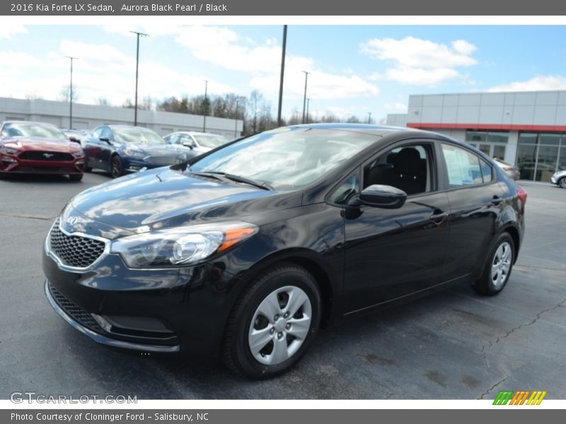 Aurora Black Pearl / Black 2016 Kia Forte LX Sedan