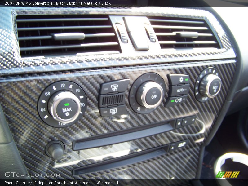 Black Sapphire Metallic / Black 2007 BMW M6 Convertible
