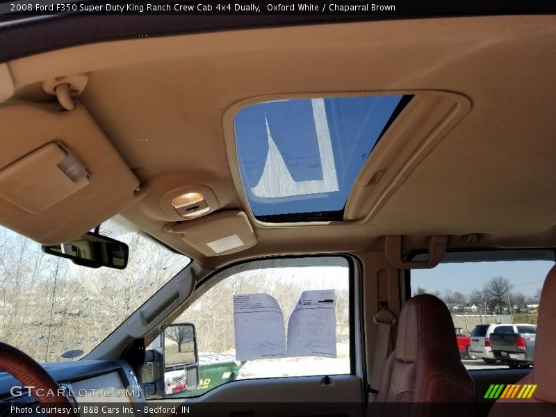 Oxford White / Chaparral Brown 2008 Ford F350 Super Duty King Ranch Crew Cab 4x4 Dually