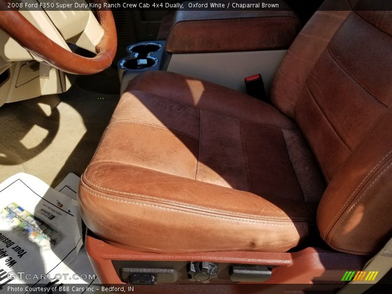 Oxford White / Chaparral Brown 2008 Ford F350 Super Duty King Ranch Crew Cab 4x4 Dually
