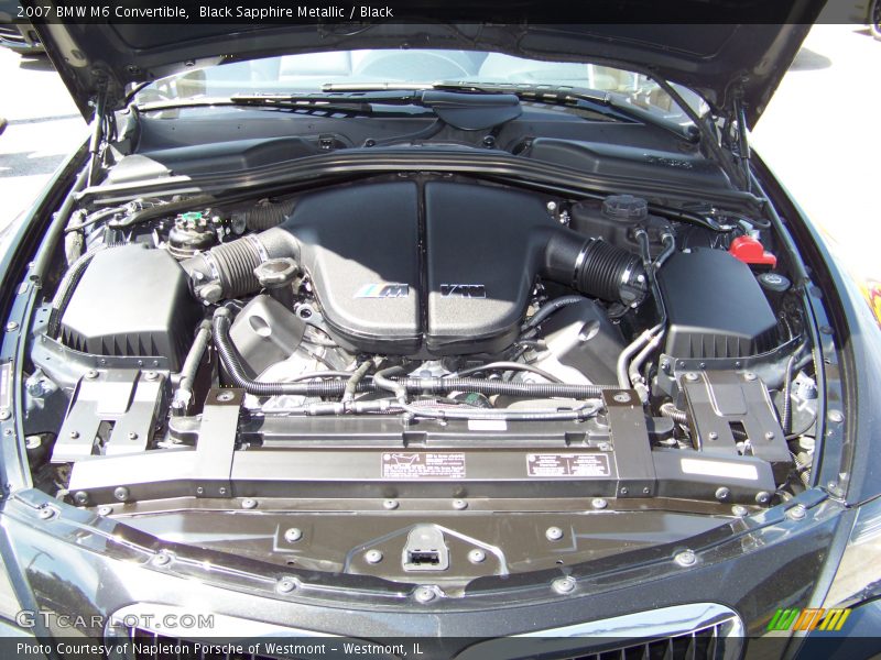 Black Sapphire Metallic / Black 2007 BMW M6 Convertible