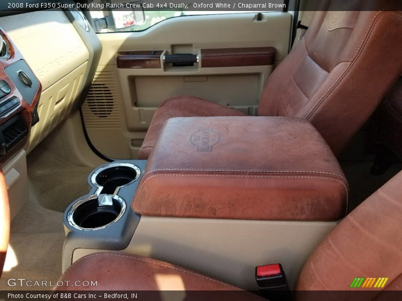 Oxford White / Chaparral Brown 2008 Ford F350 Super Duty King Ranch Crew Cab 4x4 Dually