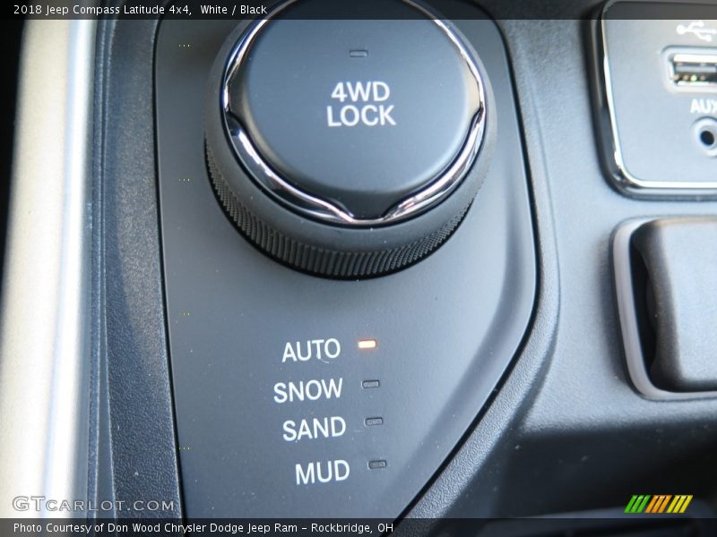 White / Black 2018 Jeep Compass Latitude 4x4
