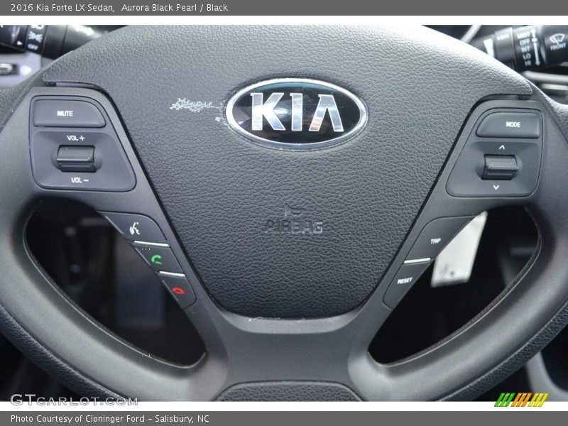 Aurora Black Pearl / Black 2016 Kia Forte LX Sedan