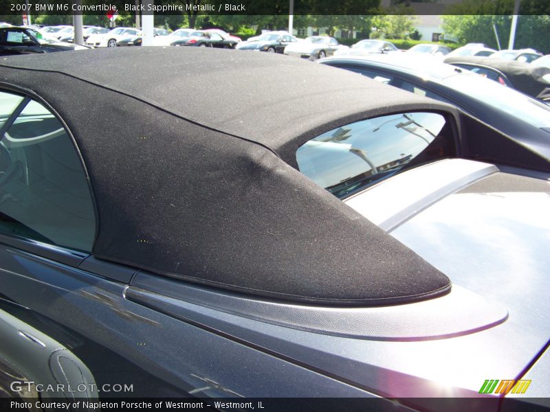 Black Sapphire Metallic / Black 2007 BMW M6 Convertible
