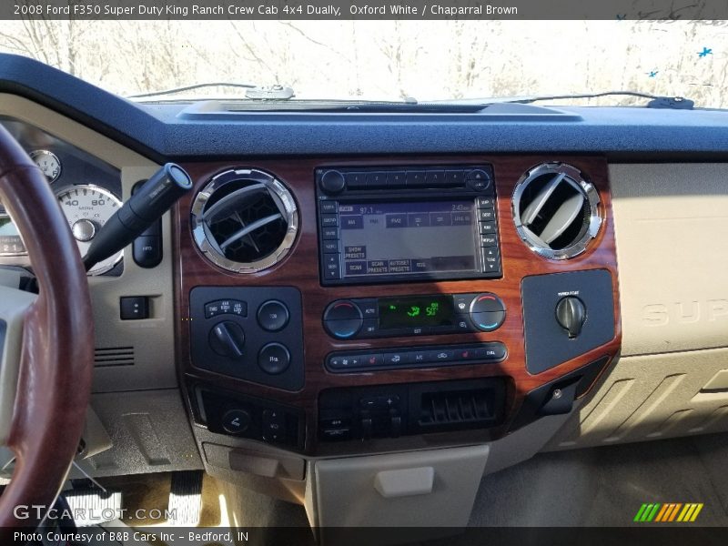 Oxford White / Chaparral Brown 2008 Ford F350 Super Duty King Ranch Crew Cab 4x4 Dually