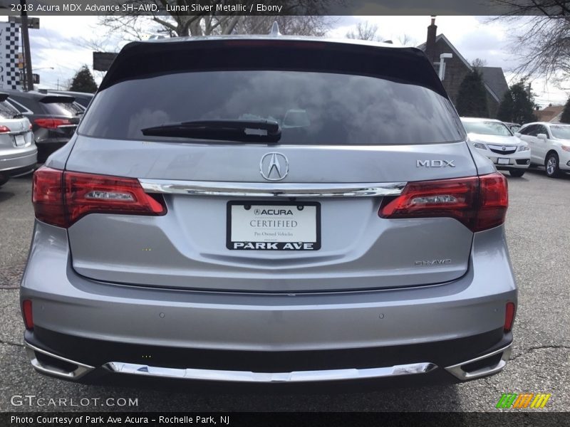 Lunar Silver Metallic / Ebony 2018 Acura MDX Advance SH-AWD