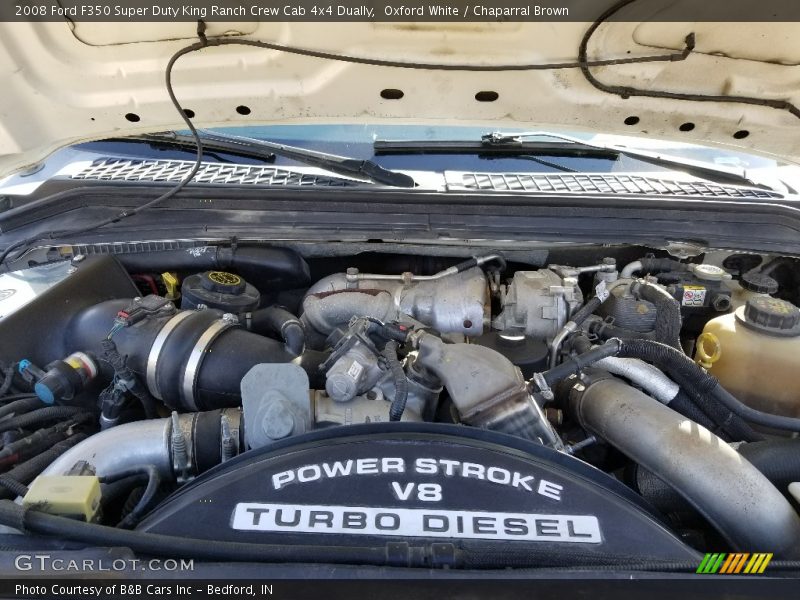 Oxford White / Chaparral Brown 2008 Ford F350 Super Duty King Ranch Crew Cab 4x4 Dually