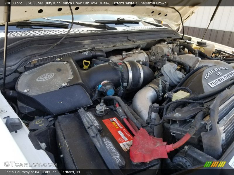 Oxford White / Chaparral Brown 2008 Ford F350 Super Duty King Ranch Crew Cab 4x4 Dually