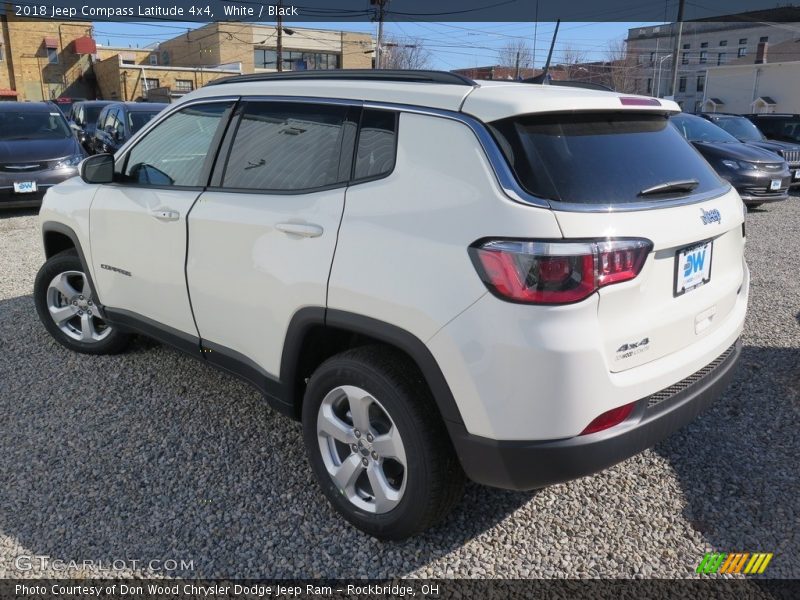 White / Black 2018 Jeep Compass Latitude 4x4