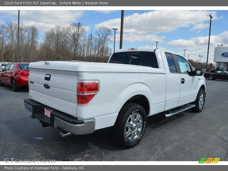 Oxford White / Medium Stone 2010 Ford F150 XLT SuperCab