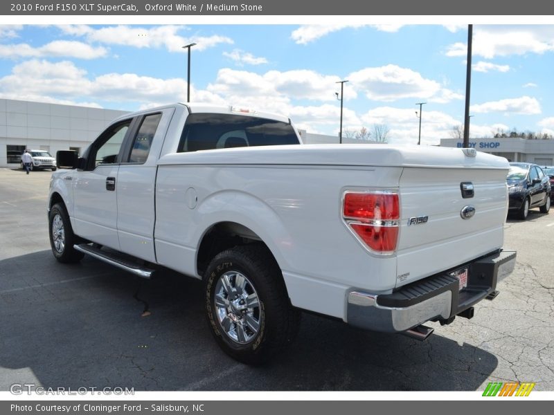 Oxford White / Medium Stone 2010 Ford F150 XLT SuperCab