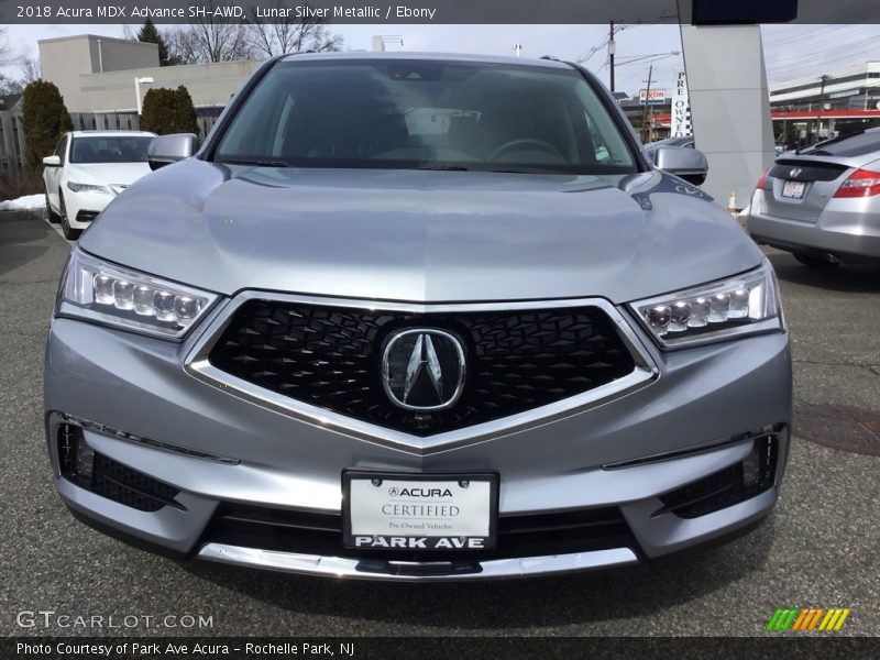 Lunar Silver Metallic / Ebony 2018 Acura MDX Advance SH-AWD
