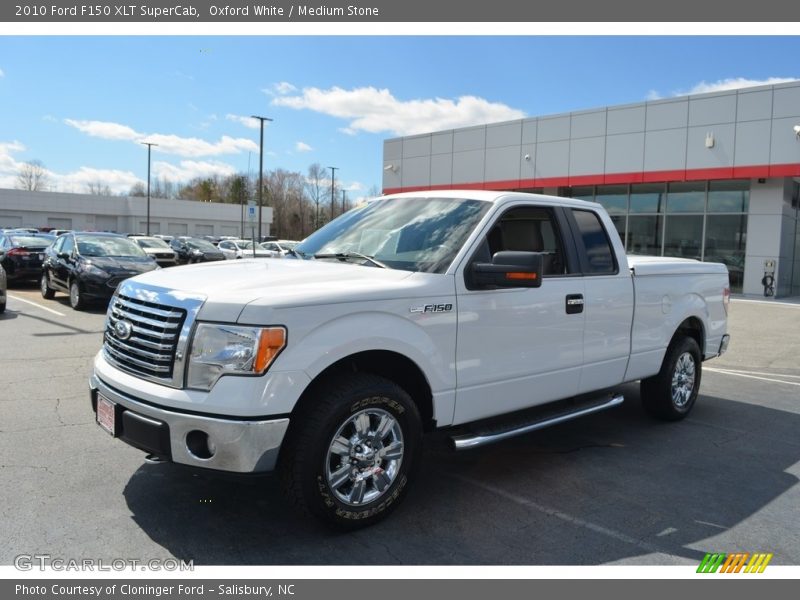 Oxford White / Medium Stone 2010 Ford F150 XLT SuperCab