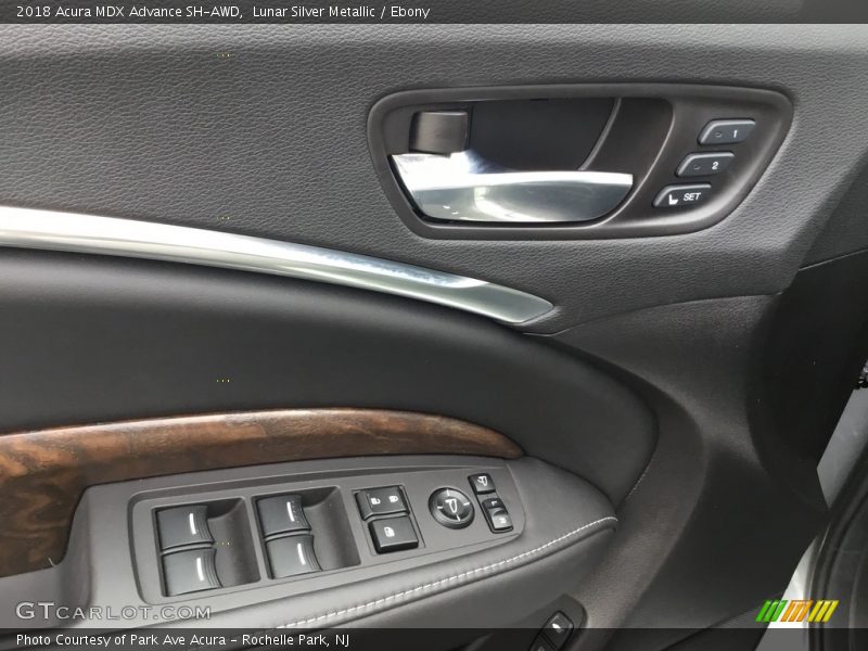 Lunar Silver Metallic / Ebony 2018 Acura MDX Advance SH-AWD