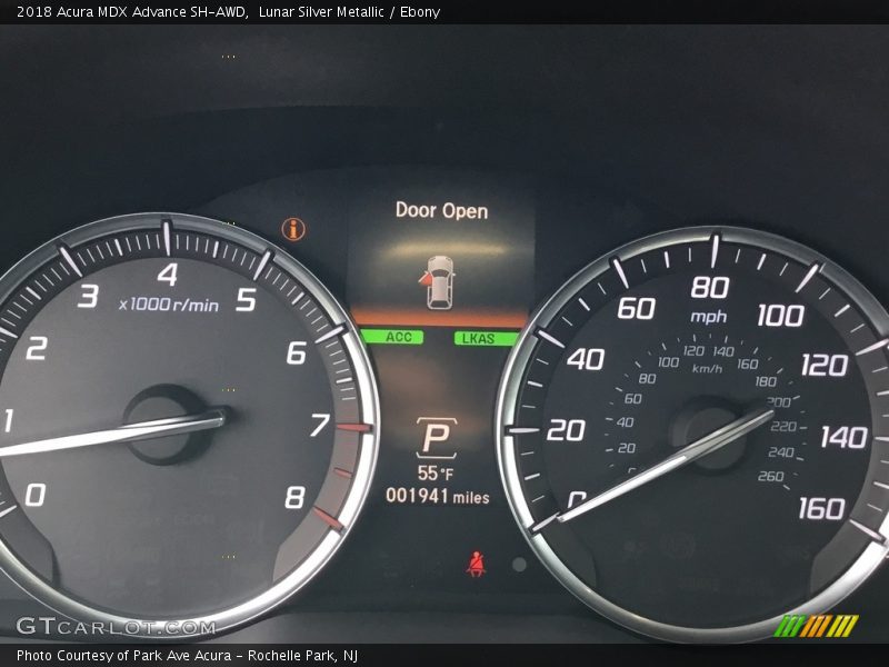 Lunar Silver Metallic / Ebony 2018 Acura MDX Advance SH-AWD