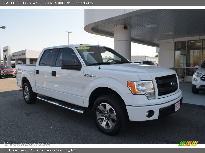 Oxford White / Steel Grey 2014 Ford F150 STX SuperCrew