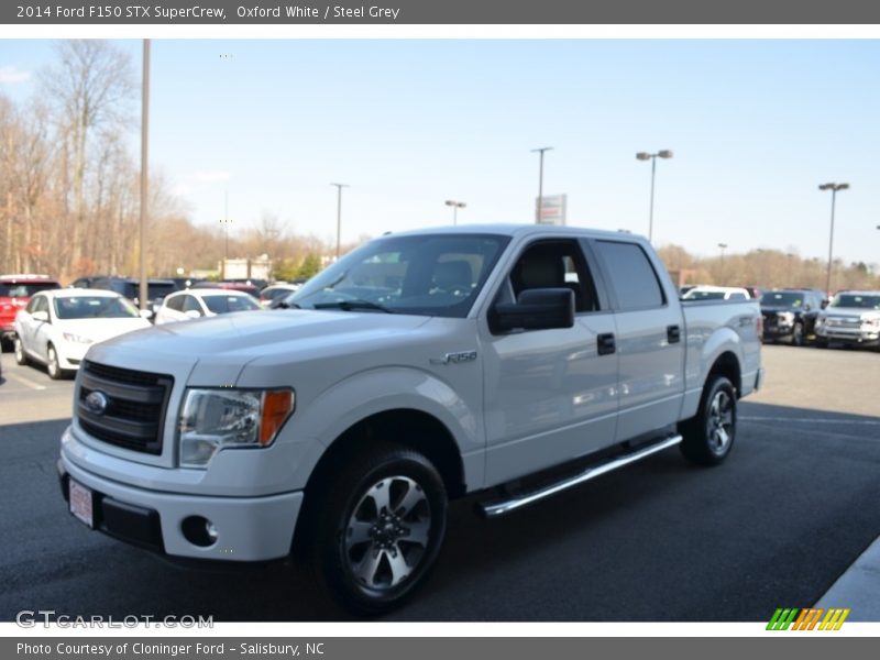 Oxford White / Steel Grey 2014 Ford F150 STX SuperCrew