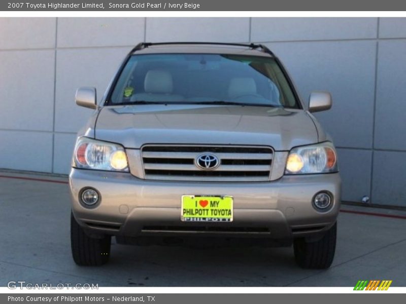Sonora Gold Pearl / Ivory Beige 2007 Toyota Highlander Limited