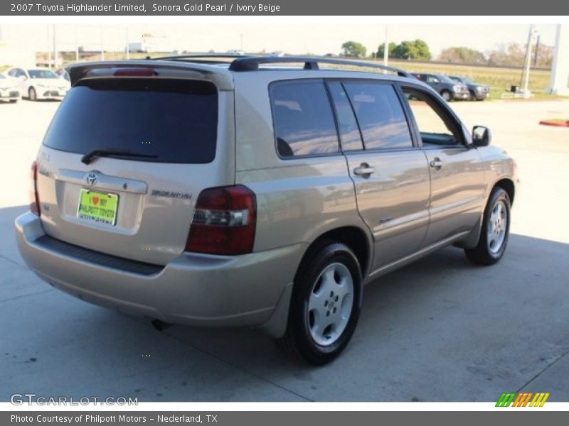 Sonora Gold Pearl / Ivory Beige 2007 Toyota Highlander Limited