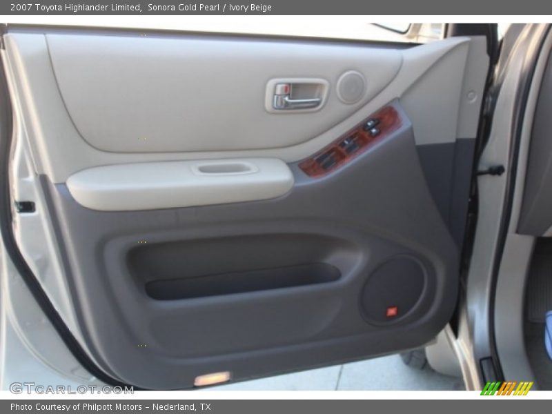Sonora Gold Pearl / Ivory Beige 2007 Toyota Highlander Limited