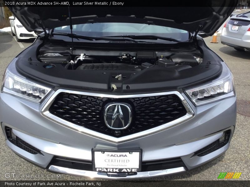 Lunar Silver Metallic / Ebony 2018 Acura MDX Advance SH-AWD