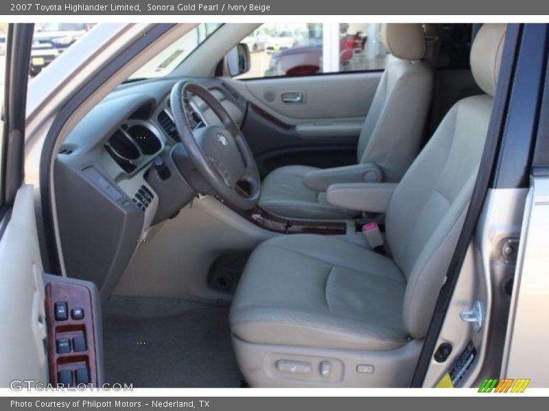 Sonora Gold Pearl / Ivory Beige 2007 Toyota Highlander Limited