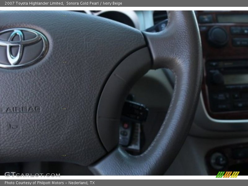 Sonora Gold Pearl / Ivory Beige 2007 Toyota Highlander Limited