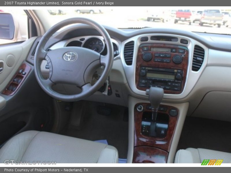 Sonora Gold Pearl / Ivory Beige 2007 Toyota Highlander Limited