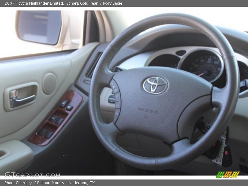 Sonora Gold Pearl / Ivory Beige 2007 Toyota Highlander Limited