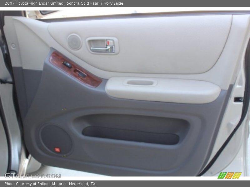 Sonora Gold Pearl / Ivory Beige 2007 Toyota Highlander Limited