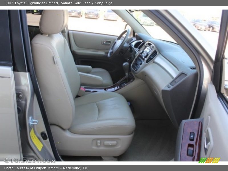 Sonora Gold Pearl / Ivory Beige 2007 Toyota Highlander Limited