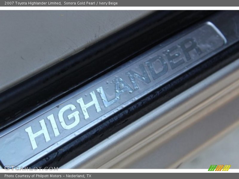 Sonora Gold Pearl / Ivory Beige 2007 Toyota Highlander Limited