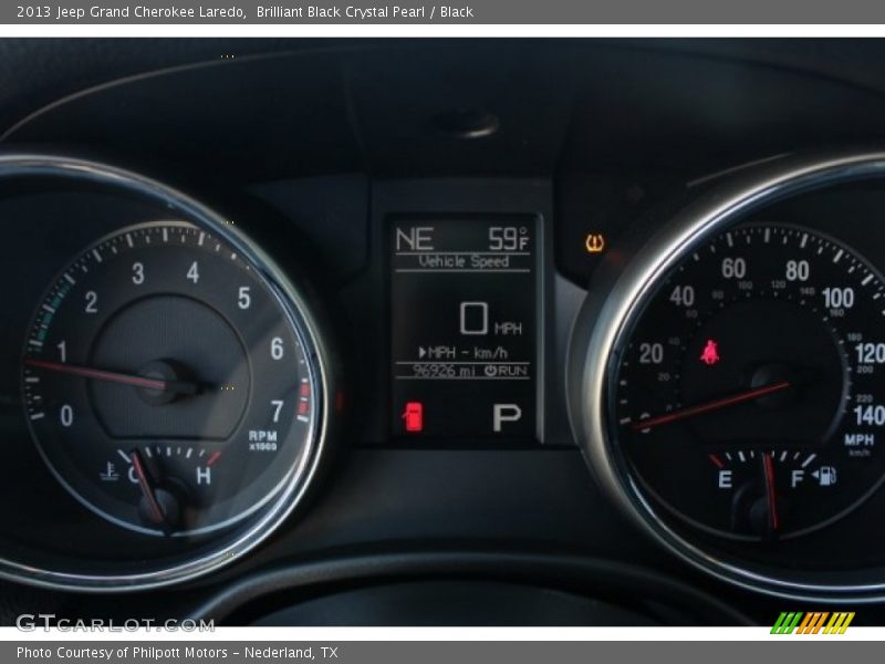 Brilliant Black Crystal Pearl / Black 2013 Jeep Grand Cherokee Laredo