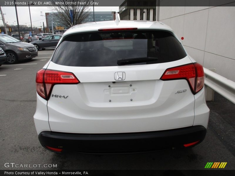 White Orchid Pearl / Gray 2016 Honda HR-V EX AWD