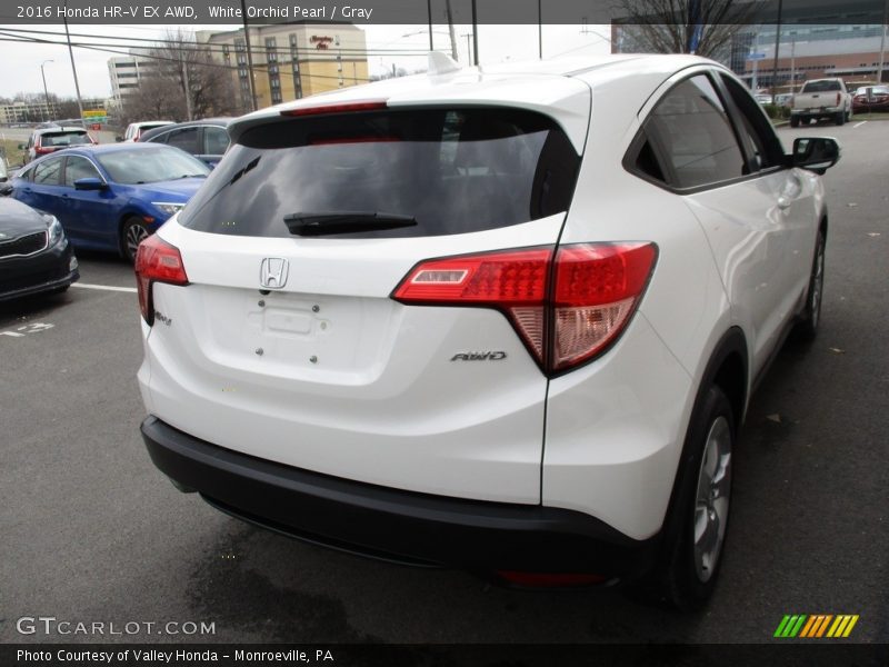 White Orchid Pearl / Gray 2016 Honda HR-V EX AWD