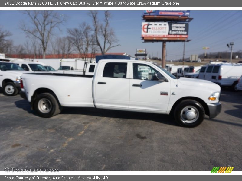 Bright White / Dark Slate Gray/Medium Graystone 2011 Dodge Ram 3500 HD ST Crew Cab Dually
