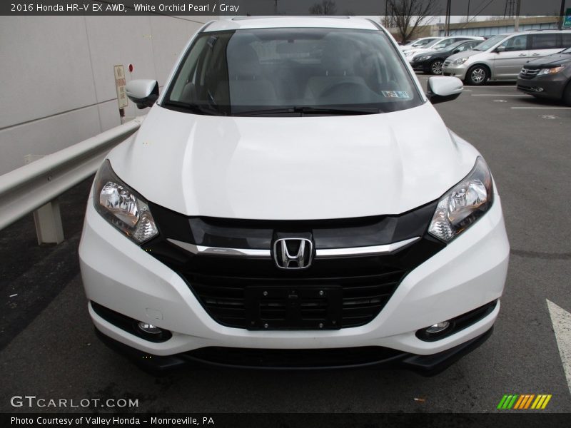 White Orchid Pearl / Gray 2016 Honda HR-V EX AWD